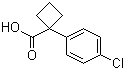 1-(4-氯苯基)-1-环丁羧酸分子结构 (CAS 50921-39-6)