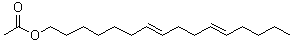 7,11-十六碳二烯-1-醇乙酸酯分子结构 (CAS 50933-33-0)