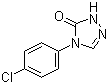 4-(4-氯苯基)-1H-1,2,4-三唑-5(4H)-酮分子结构 (CAS 5097-86-9)