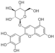花翠素3-葡糖苷分子结构 (CAS 50986-17-9)