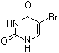 5-溴尿嘧啶分子结构 (CAS 51-20-7)