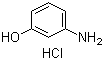 3-氨基苯酚盐酸盐分子结构 (CAS 51-81-0)