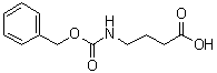 结构式 CAS# 5105-78-2, 4-((N-苄氧羰基)氨基)丁酸
