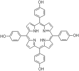 结构式 CAS# 51094-17-8, 5,10,15,20-四(4-羟基苯基)卟啉