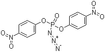 二(对硝基苯基)叠氮膦酸酯分子结构 (CAS 51250-91-0)