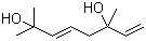 2,6-二甲基-3,7-辛二烯)-2,6-二醇分子结构 (CAS 51276-34-7)