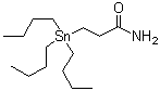 3-(三丁基锡烷基)丙酰胺分子结构 (CAS 51283-50-2)