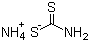 二硫代氨基甲酸铵分子结构 (CAS 513-74-6)