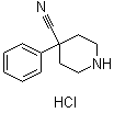 4-Cyano-4-phenylpiperidine hydrochloride molecular structure (CAS 51304-58-6)