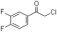 2-氯-1-(3,4-二氟苯基)乙酮分子结构 (CAS 51336-95-9)