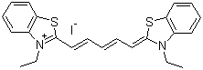 结构式 CAS# 514-73-8, 3,3'-二乙基噻二碳菁碘化物