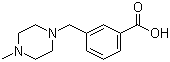 3-(4-甲基哌嗪-1-基甲基)苯甲酸分子结构 (CAS 514209-42-8)