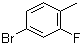 4-溴-2-氟甲苯分子结构 (CAS 51436-99-8)