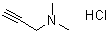 3-二甲基氨基-1-丙炔盐酸盐分子结构 (CAS 51438-97-2)