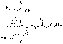 二硬脂酰基磷脂酰基丝氨酸分子结构 (CAS 51446-62-9)