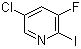 5-氯-3-氟-2-碘吡啶分子结构 (CAS 514797-98-9)