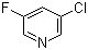 结构式 CAS# 514797-99-0, 3-氟-5-氯吡啶