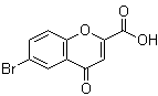 结构式 CAS# 51484-06-1, 6-溴色原酮-2-羧酸