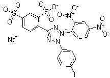 3-(2,4-二硝基苯基)-5-(2,4-苯二磺酸)-2-(4-碘苯基)-2H-四氮唑内盐钠盐分子结构 (CAS 515111-36-1)