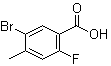 5-溴-2-氟-4-甲基苯甲酸分子结构 (CAS 515135-65-6)