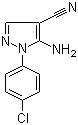 5-氨基-1-(4-氯苯基)-1H-吡唑-4-甲腈分子结构 (CAS 51516-67-7)