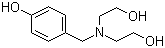 4-[[双(2-羟基乙基)氨基]甲基]苯酚分子结构 (CAS 51527-97-0)