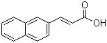 3-(2-萘基)丙烯酸分子结构 (CAS 51557-26-7)