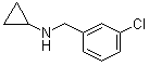 3-氯-N-环丙基苄胺分子结构 (CAS 51586-21-1)