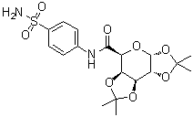 1,2:3,4-二-O-异丙亚基-4'-氨基磺酰基-alpha-D-吡喃半乳糖醛酰苯胺分子结构 (CAS 5160-23-6)