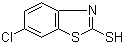 6-氯-2-巯基苯并噻唑分子结构 (CAS 51618-29-2)