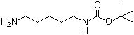 结构式 CAS# 51644-96-3, N-Boc-尸胺; N-Boc-1,5-二氨基戊烷; N-(5-氨基戊基)氨基甲酸叔丁酯