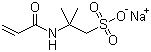 结构式 CAS# 5165-97-9, 2-甲基-2-[(1-氧代-2-丙烯基)氨基]-1-丙磺酸钠盐