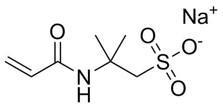 2-甲基-2-[(1-氧代-2-丙烯基)氨基]-1-丙磺酸钠盐分子结构 (CAS 5165-97-9)