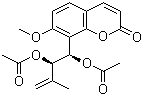 二乙酸长叶九里香内酯二醇酯分子结构 (CAS 51650-59-0)