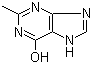 2-甲基-7H-嘌呤-6-醇分子结构 (CAS 5167-18-0)