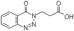 structure of CAS# 51672-79-8, 3-(4-Oxo-1,2,3-benzotriazin-3(4H)-yl)propanoic acid