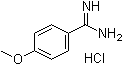 4-甲氧基苯甲脒盐酸盐分子结构 (CAS 51721-68-7)