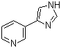 structure of CAS# 51746-85-1, 3-(1H-Imidazol-4-yl)pyridine