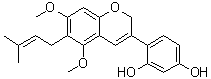 去氢粗毛甘草素 D分子结构 (CAS 517885-72-2)