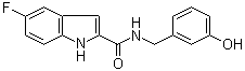 5-Fluoro-N-[(3-hydroxyphenyl)methyl]-1H-indole-2-carboxamide molecular structure (CAS 518058-84-9)