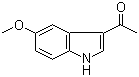 3-乙酰基-5-甲氧基吲哚分子结构 (CAS 51843-22-2)
