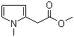 1-甲基-2-吡咯乙酸甲酯分子结构 (CAS 51856-79-2)