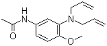 3-(N,N-二烯丙基)氨基-4-甲氧基乙酰苯胺分子结构 (CAS 51868-45-2)