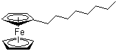 辛基二茂铁分子结构 (CAS 51889-44-2)