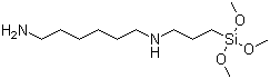 N-[3-Trimethoxysilyl]propyl]-1,6-hexanediamine molecular structure (CAS 51895-58-0)