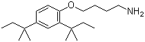 4-(2,4-二特戊基苯氧基)丁胺分子结构 (CAS 51959-14-9)