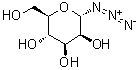alpha-D-甘露糖基叠氮化物分子结构 (CAS 51970-29-7)