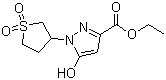 1-环丁砜-3-乙氧羰基-5-羟基吡唑分子结构 (CAS 51986-04-0)