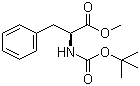 Boc-L-苯丙氨酸甲酯分子结构 (CAS 51987-73-6)