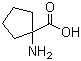structure of CAS# 52-52-8, Cycloleucine;1-Amino-1-cyclopentanecarboxylic acid